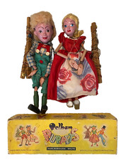 Pelham Hansel Cinderella Handmade Puppets Vintage England Marionette 5047 Box