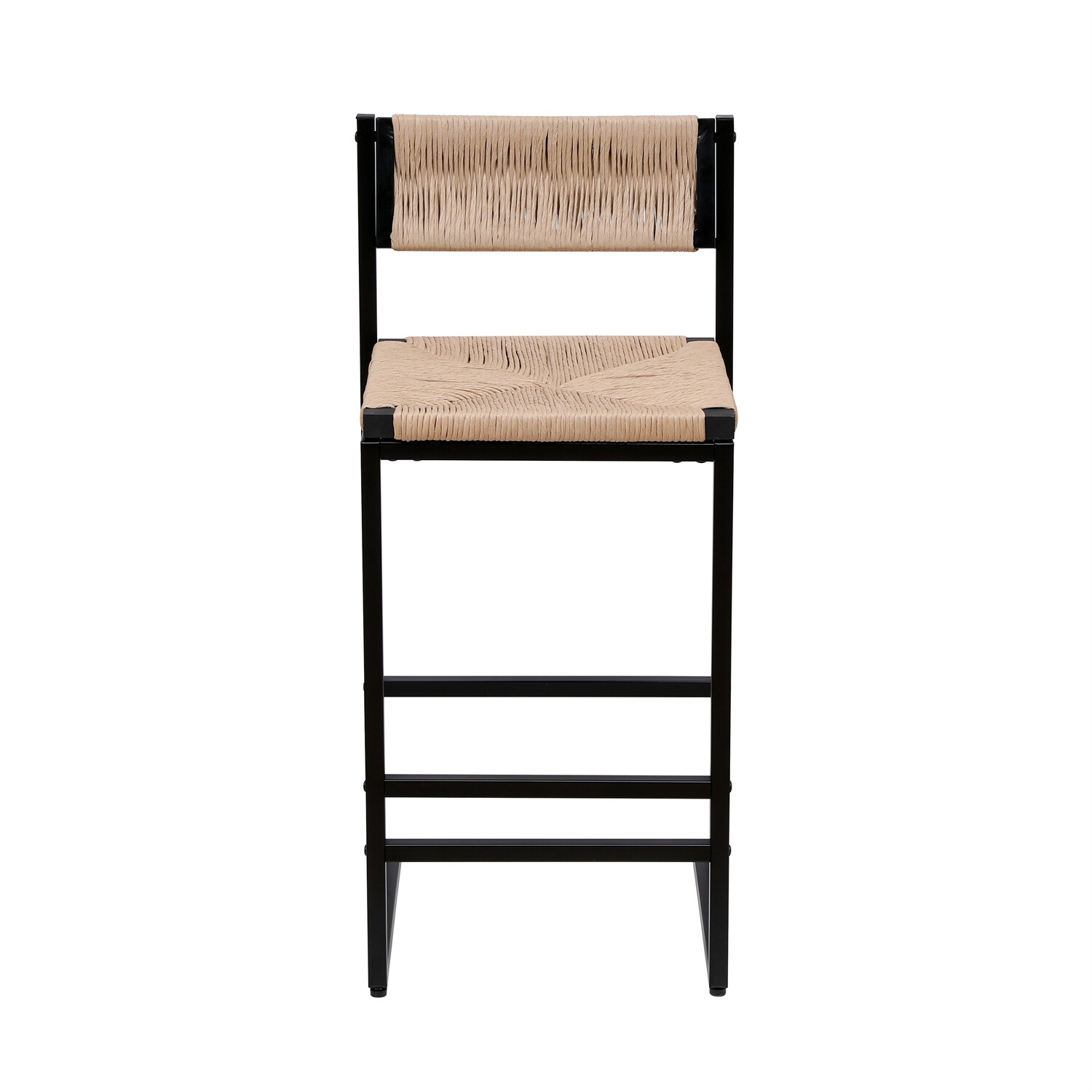 Set of 2 Bar Stools Modern Counter Height Bar Stool Kitchen Dining Chair US