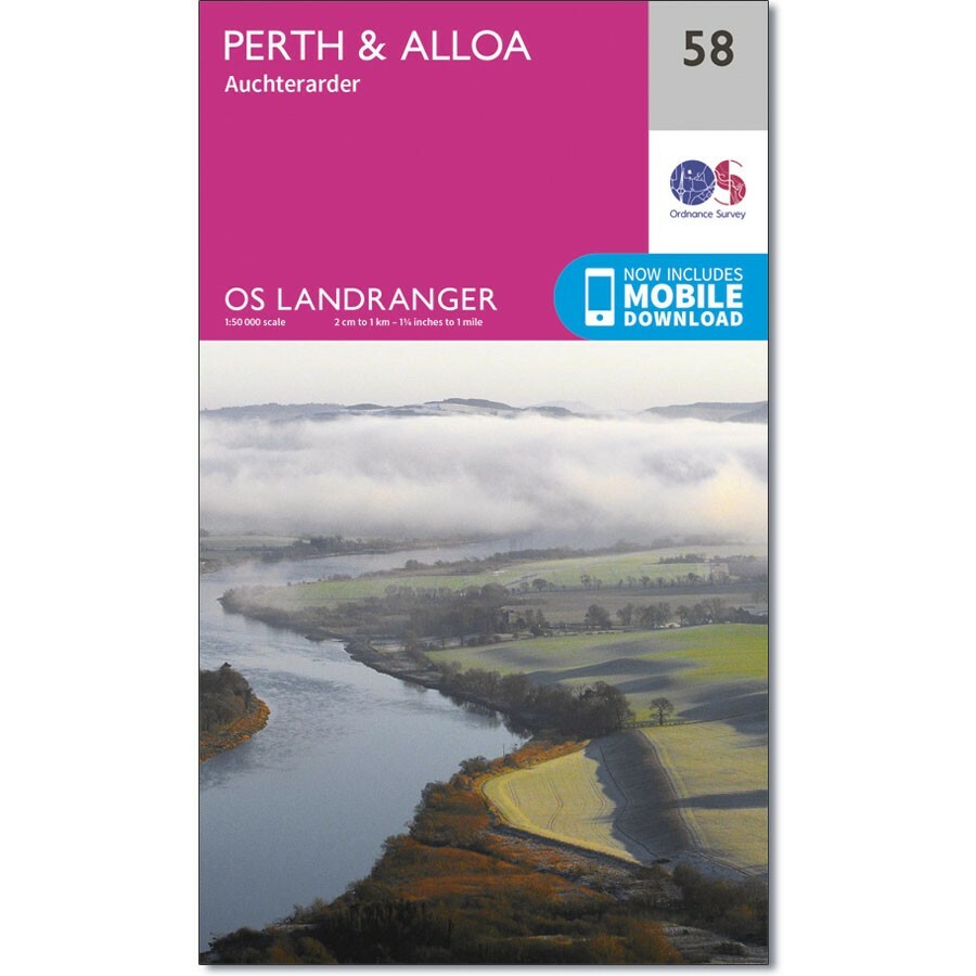 Ordnance Survey Landranger 58 Perth & Alloa