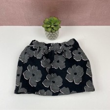 Janie and Jack Black White Floral Skirt Child Girl Size 3