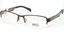 EYECLUB 71257 1 BROWN EYEGLASSES GLASSES METAL FRAME 54-17-140mm (NOTES)