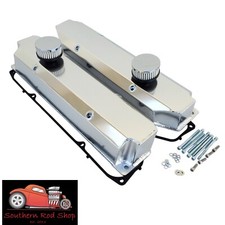 Fits Big Block Dodge Mopar Fabricated Satin Aluminum Valve Covers 383 440