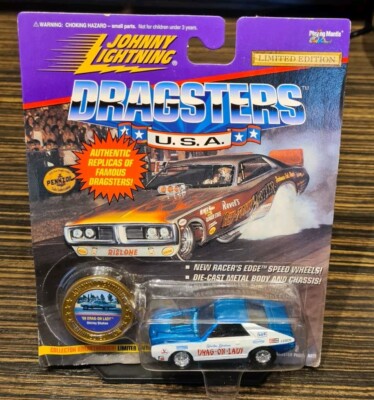 JOHNNY LIGHTNING DRAGSTERS USA 1969 AMC SS/AMX DRAG ON LADY - Shirley Shahan 