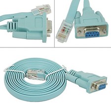 New 6ft DB9 9-Pin Serial Port to RJ45 Cat5 Ethernet LAN Console Cable Cord