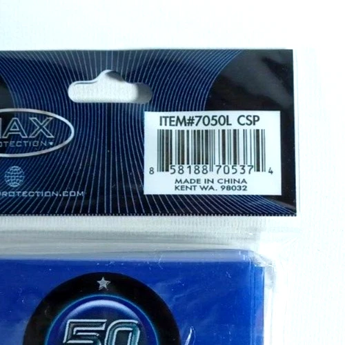 Max Protection YUGIOH Card CHROMIUM Sleeves BLUE (50 Count) Yu-Gi-Oh 7050L CSP - Image 2 of 2