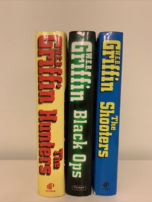 W.E.B. Griffin books Lot of 3 The Hunters Black Ops The Shooters