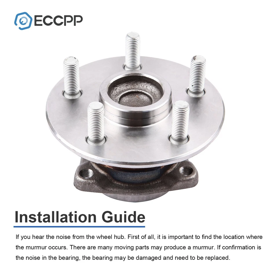 2Pcs Wheel Hub Bearings Rear FWD For Toyota Corolla Matrix Celica Pontiac Vibe - Image 4 of 4