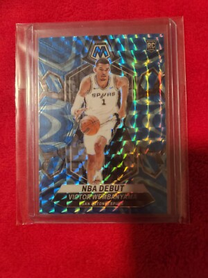 VICTOR WEMBANYAMA 23-24 PANINI MOSAIC BLUE REACTIVE NBA DEBUT RC