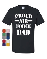 Camiseta Orgullosa Fuerza Aérea Papá Día del Padre Militar Patriótica Camiseta