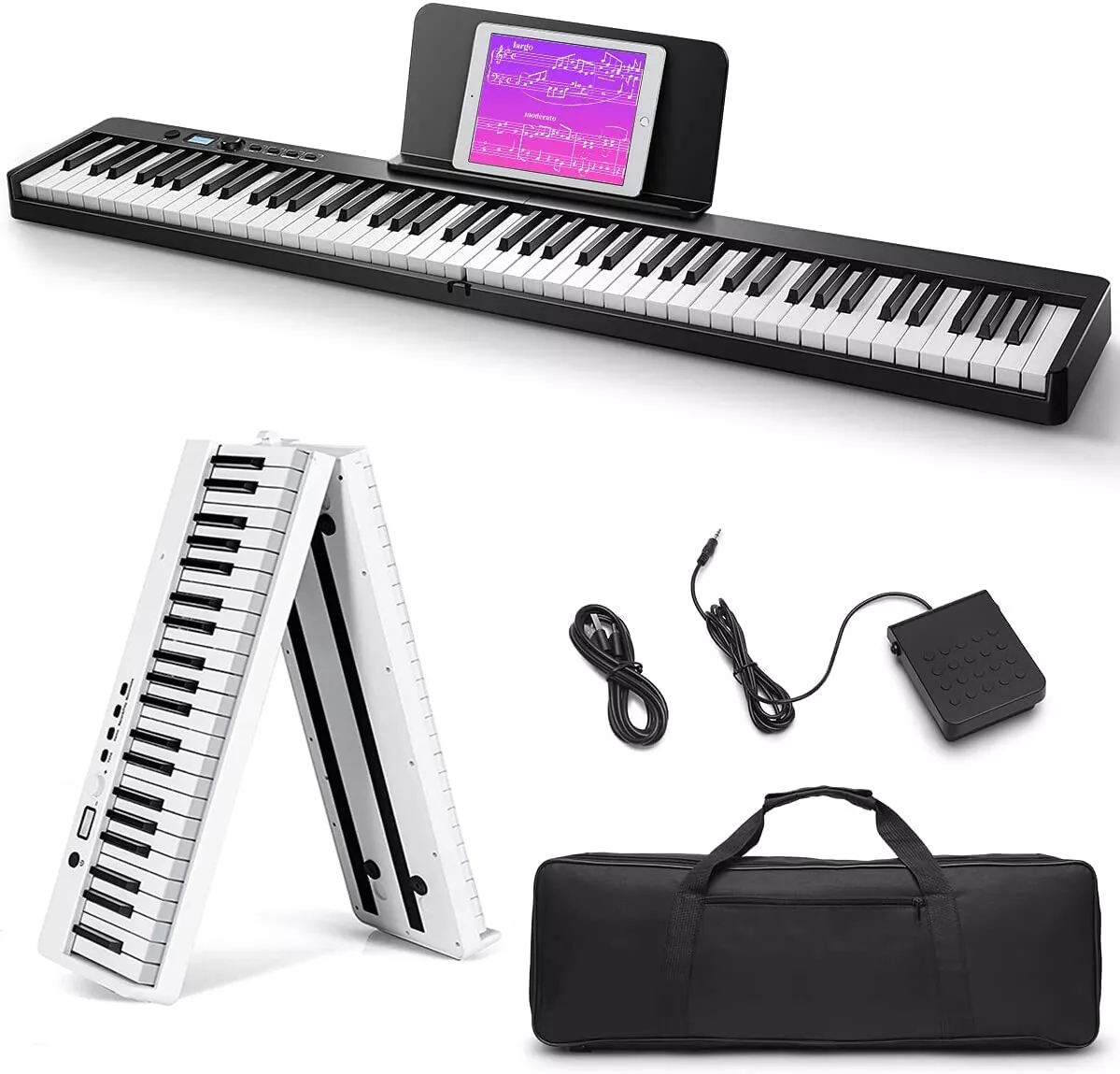 Digital Piano 88 Weighted Keys Electric Piano MIDI Controller, piano