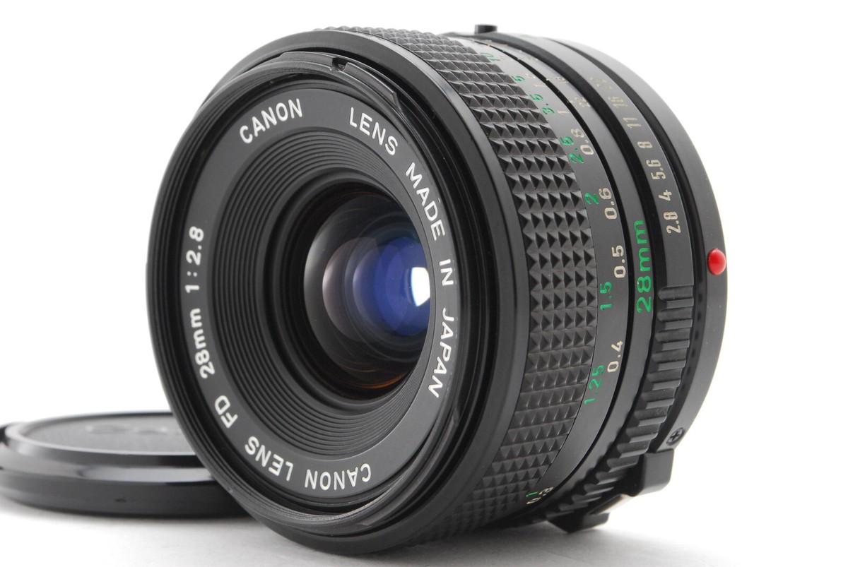 キャノン　Canon AE-1 + New FD 28mm f2.8 Near MINT ] Canon New FD NFD 28mm F2.8 Lens For AE-1 Program