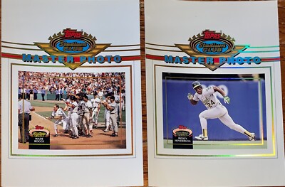 Topps Stadium Club Master Photo Lot 5x7”Baseball Cards B