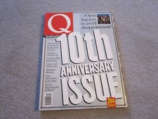 vintage issue of Q magazine ,10th anniversary cover ,October 1996 ,issue 121
