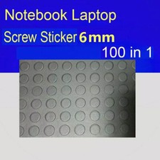 Self-adhesive Screw Covers Caps Dustproof Sticker for Laptop 6mm 100 in 1