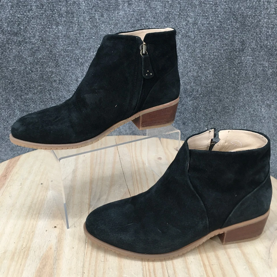 Botas Hush Puppies para mujer 6,5 Sienna botín negro gamuza tobillo HW06806-001 Foto 2 de 4