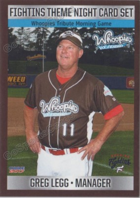 2017 Reading Fightins Theme Night Greg Legg MGR Philadelphia Phillies