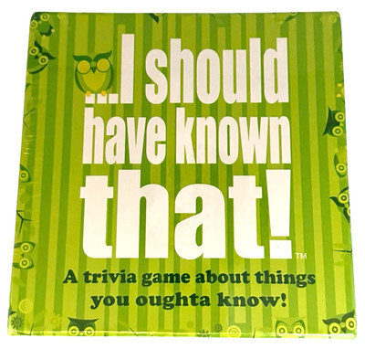Game Trivia Game About Things You Oughta Know Interesting Party Games Family  D