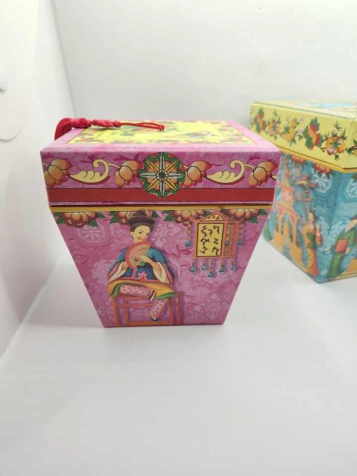 PUNCH STUDIO Asian Trapezoid Nesting Boxes (Set 2), Excellent Condition! - Image 4 of 4