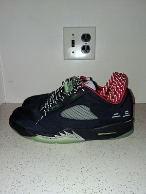 SIZE 11.5- JORDAN 5 RETRO LOW, CLOT JADE. PRE-OWNED NO BOX.