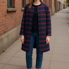 FRNCH striped coat size S/M