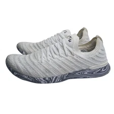 APL TECHLOOM Wave 0821XC Womens Running Shoes Size 10 Knit White Sneakers Marble