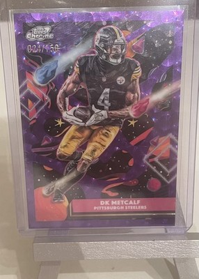 2025 Topps Cosmic Chrome DK Metcalf Purple Nebula Refractor /150 Steelers
