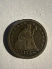 1854 Seated Liberty Dollar No Motto VG Nice Coin