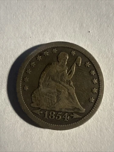 1854 Seated Liberty Dollar No Motto VG Nice Coin