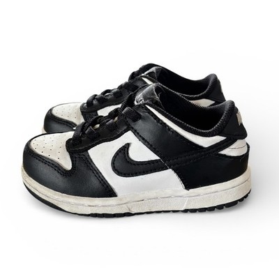 Nike SB Dunk Low  Panda  Shoes Sneakers Black/White Toddler TD Size 9C