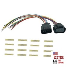 8 Pins Male and Female Projector Headlight LED DRL Wiring Harness Connector