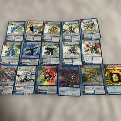 Bandai Digimon Adventure 02 16 Card Set Old Back Rare Collectible Genuine