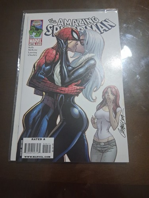 #ad Amazing Spider Man #606 J Scott Campbell Black Cat Kiss Cover 2009 NM KEY 🔑 $100.00