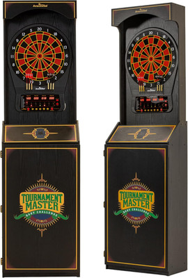 Electronic Dartboard Arcade Gaming Cabinet 24 Games Soft Tip Pro Darts Set