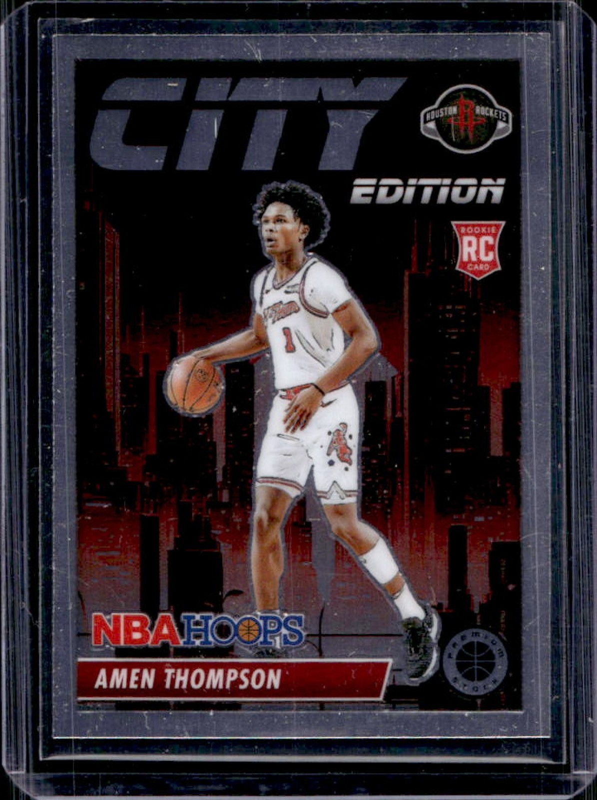 2023-24 Hoops Premium Stock Amen Thompson City Edition RC #14 Rockets