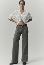 NWT THE RYLAN RELAXED HIGH-RISE FLARE PANTS BY PILCRO Size 34