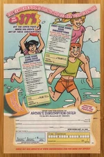 2000 Archie Comics Vintage Print Ad/Poster Betty & Veronica Summer Beach Pop Art