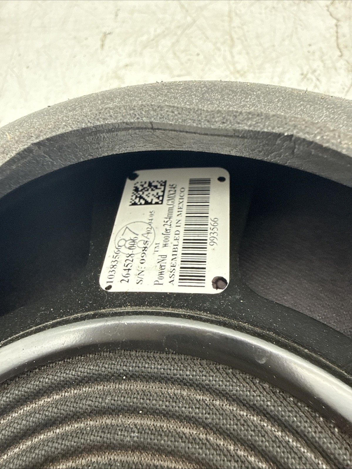 05-09 CHEVROLET CORVETTE C6 FRONT RIGHT PASSENGER SIDE DOOR SPEAKER ASSEMBLY OEM