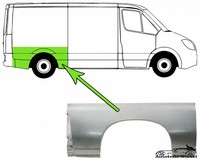 Reparaturblech KotflüGel Hinten Rechts FüR Fiat, CitroëN, Peugeot Ab 02.94