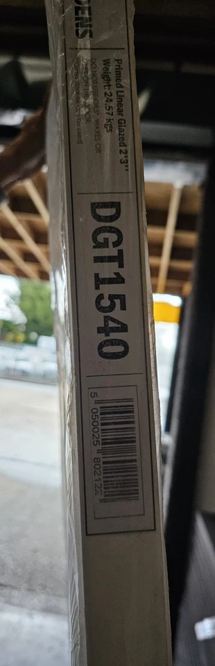 Primed Linear Glazed White Door 2'9" 1981 x 686 x 35mm - Image 2 of 4