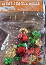 Jingle Bells for Crafts, 24 Multi Size Bells DIY Colorful Craft Bells