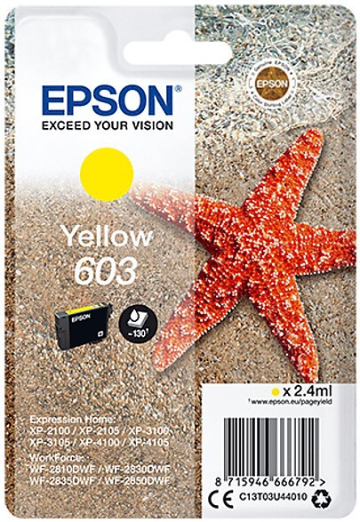 Original Epson 603 Gelb C13T03U44020 Druckerpatrone Tintenpatrone Angebot!!-image