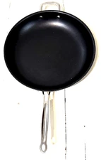 Large 14.5" CUISINART Hard Anodized Skillet Frying Pan Non-Stick Helper Handle
