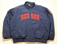 Dunkelblaue Vintage Adidas Retro MLB Boston Red Sox Jacke Gr. XL
