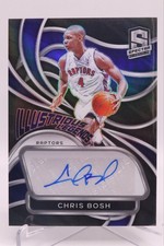 Chris Bosh 2023-24 Spectra Illustrious Legends Astral Prizm Auto #/49 Raptors
