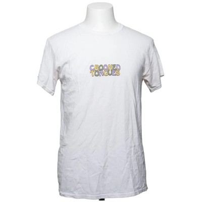 Crooked Tongues, T-shirt, Größe: S, Weiß, Baumwolle, Print, Herren #K7V