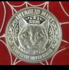 UFO Alien Abduction Cats Kittens 1 oz .999 Fine Silver Round Intaglio Mint😸🛸🙀