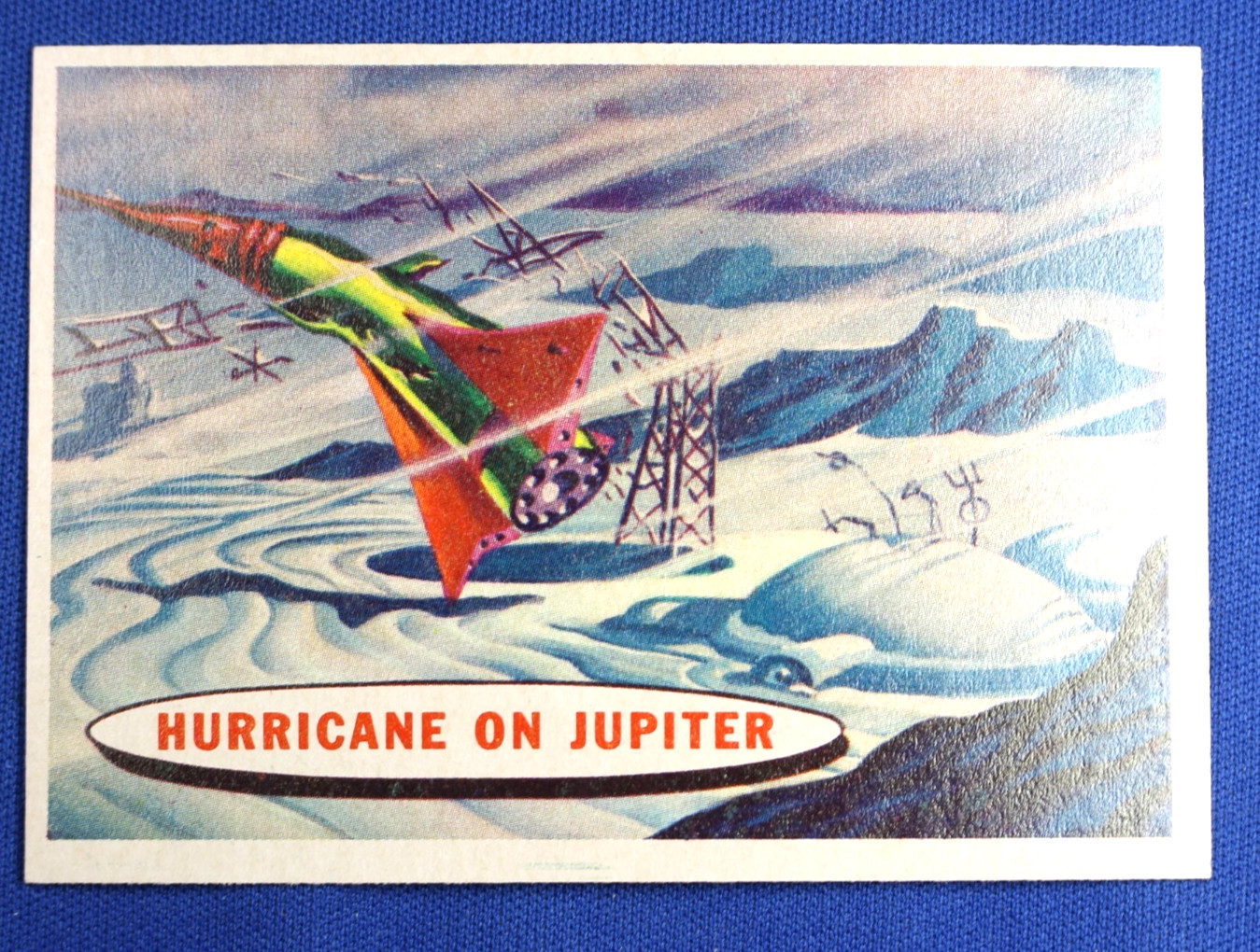 1957 Topps Space Cards - #82 "Hurrican on Jupiter" -Mt Condition