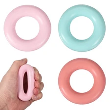1Set Grip Strength Trainer Rings, Hand Trainer, 2.8"&10,20,30LB&Assorted Color