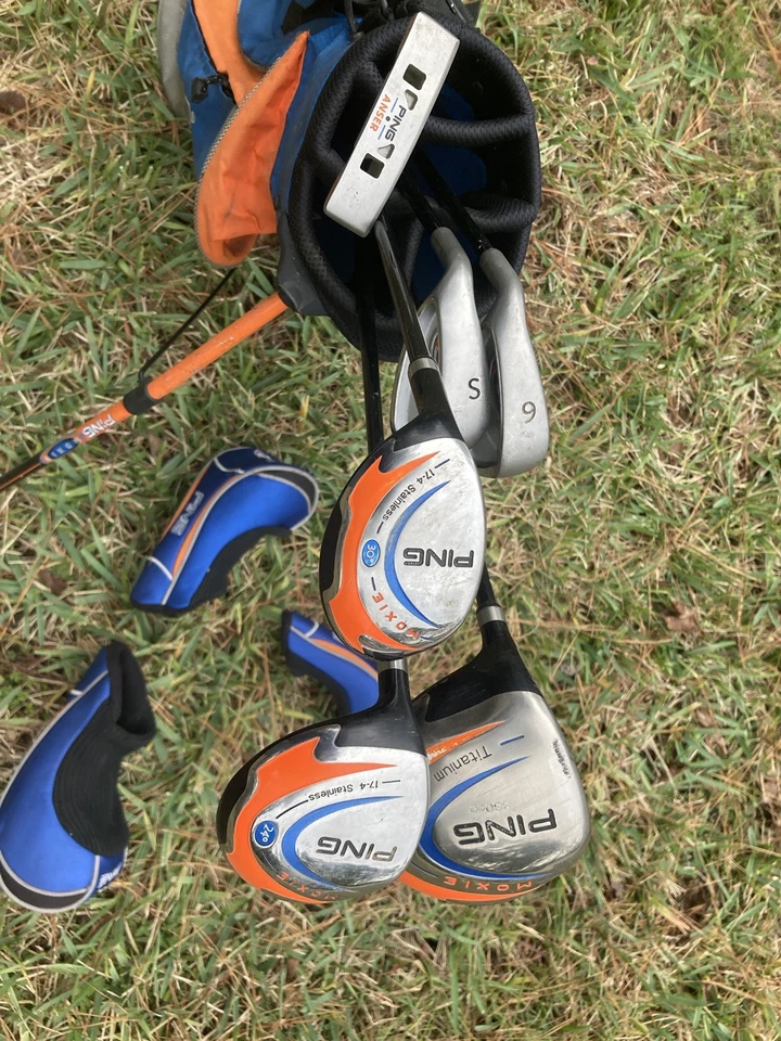 PING MOXIE JUNIOR GOLF CLUB SET LH with BAG - Image 3 of 4