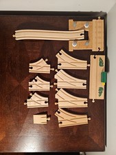 Lot Of 11 Thomas Wooden Railway Switch Split Curve Track